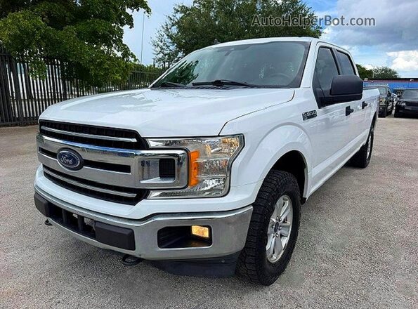 1FTFW1E52LFA00232 2020 FORD F150 White Trasero izquierdo