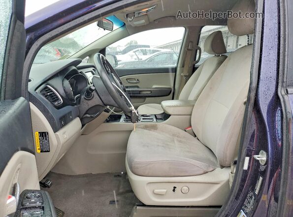 KNDMB5C19K6538516 2019 KIA SEDONA Blue Widok deski rozdzielczej