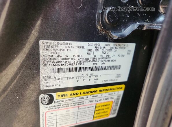 1FMJK1KT0MEA25965 2021 FORD EXPEDITION Black სალონის 360-გრადუსიანი ხედი