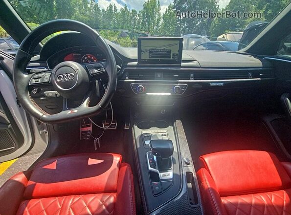 WAUC4AF41KA053138 2019 AUDI S4 White ხელსაწყოთა პანელის ხედი