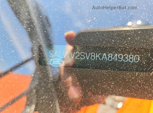 SALWV2SV8KA849380 2019 LAND ROVER RANGE Зеленый Панорамный вид салона 360°