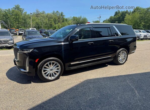 1GYS4KKL5NR278597 2022 CADILLAC ESCALADE Black Задня ліва чверть