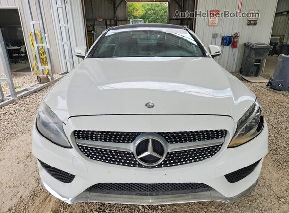 WDDWJ4JB3HF392677 2017 MERCEDES-BENZ C White Вид ззаду