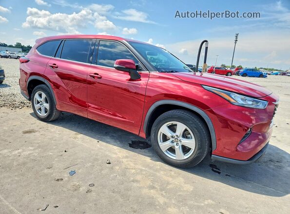 5TDZZRAH0LS506502 2020 TOYOTA HIGHLANDER Red Front view