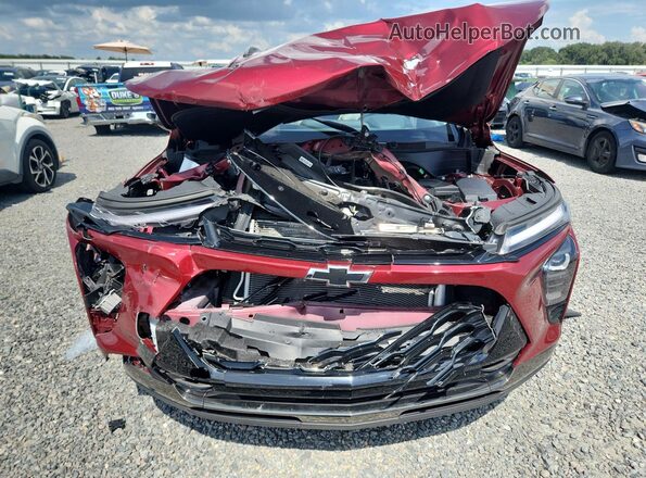 KL77LKE29RC056524 2024 CHEVROLET TRAX Бордовый Вид сзади