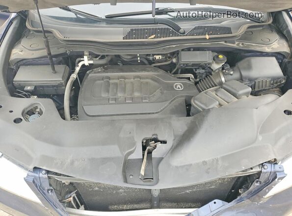 5FRYD4H47GB037949 2016 ACURA MDX Black VIN კოდის სტიკერის ხედი