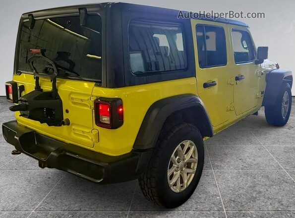 1C4HJXKN3PW611892 2023 JEEP WRANGLER Yellow Front right