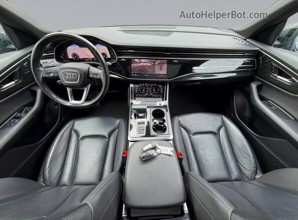 WA1BVAF19KD039112 2019 AUDI Q8 Gray Հետևի նստատեղերի տեսք