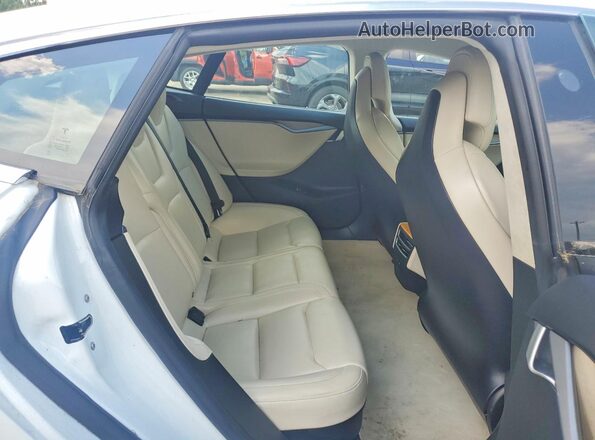 5YJSA1E40KF330376 2019 TESLA MODEL White Սալոնի հետևի տեսք