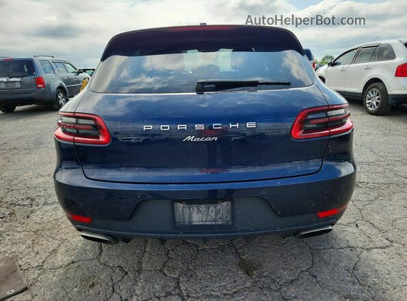 WP1AA2A55HLB00773 2017 PORSCHE MACAN Blue Widok wnętrza z przodu