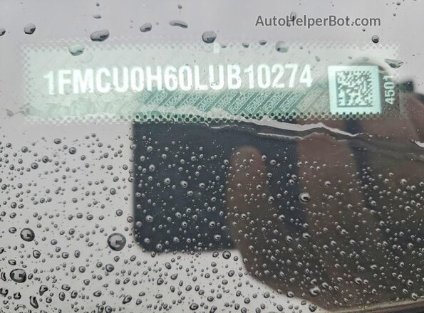 1FMCU0H60LUB10274 2020 FORD ESCAPE Silver Սալոնի 360 աստիճան տեսք