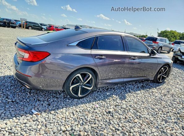 1HGCV1F3XKA103124 2019 HONDA ACCORD Gray Przód prawy