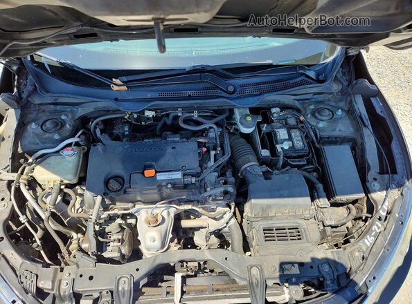 2HGFC2F76JH543594 2018 HONDA CIVIC Black Vista del compartimento del motor