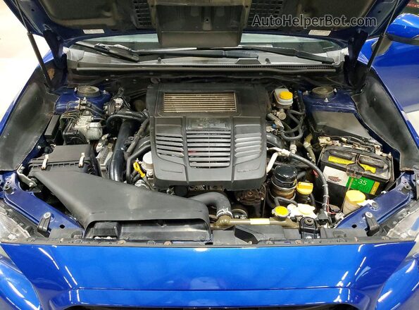 JF1VA1N67G8814184 2016 SUBARU WRX Blue Engine compartment view