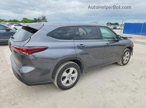 5TDKDRAH9RS532878 2024 TOYOTA HIGHLANDER Gray წინა მარჯვენა
