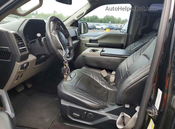 1FTEW1EG0JFB05538 2018 FORD F150 Black Առջևի վահանակի տեսք