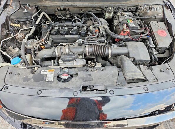 1HGCV1F37JA048226 2018 HONDA ACCORD Black Engine compartment view