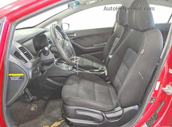 KNAFK4A64G5562377 2016 KIA FORTE Red Առջևի վահանակի տեսք