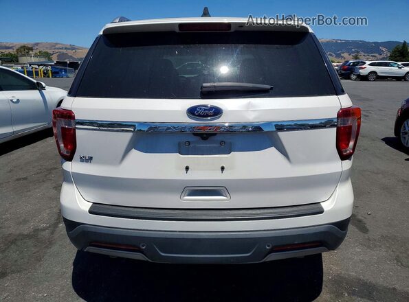 1FM5K7D88KGA22455 2019 FORD EXPLORER Белый Вид салона спереди