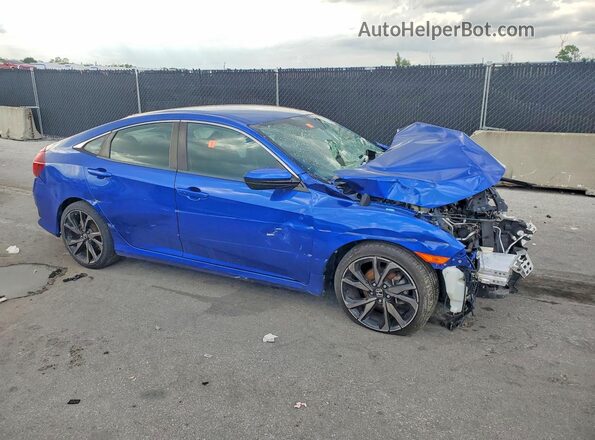 2HGFC2F80MH533771 2021 HONDA CIVIC Blue Դիմացի տեսք