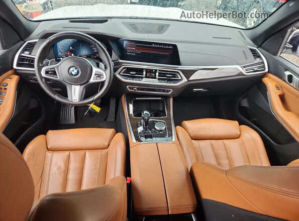 5UXCR6C50KLL10694 2019 BMW X5 White Widok zestawu wskaźników