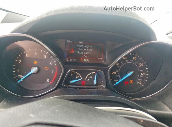 1FMCU9GD1JUC20378 2018 FORD ESCAPE Белый Вид задних сидений
