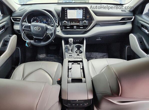 5TDHZRBH4LS041670 2020 TOYOTA HIGHLANDER Blue Вид щитка приладів