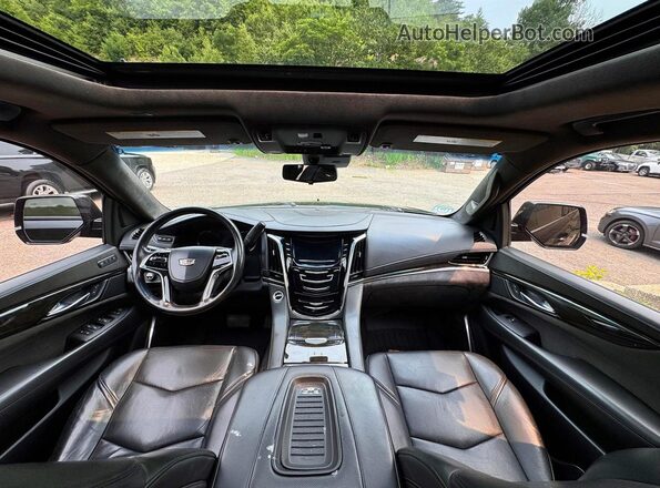 1GYS4KKJ3JR396298 2018 CADILLAC ESCALADE Черный Вид щитка приборов
