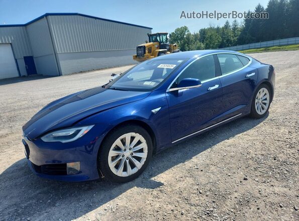 5YJSA1E16GF148422 2016 TESLA MODEL S Синий Задняя левая четверть