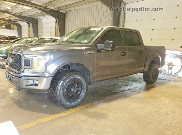 1FTEW1E41KFC05204 2019 FORD F150 Gray Trasero izquierdo