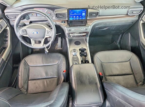 1FMSK8FH2LGC87394 2020 FORD EXPLORER Silver Vista del cuadro de instrumentos