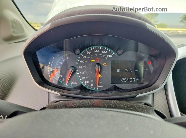 1G1JB5SG1H4146877 2017 CHEVROLET SONIC Silver Vista del cuadro de instrumentos