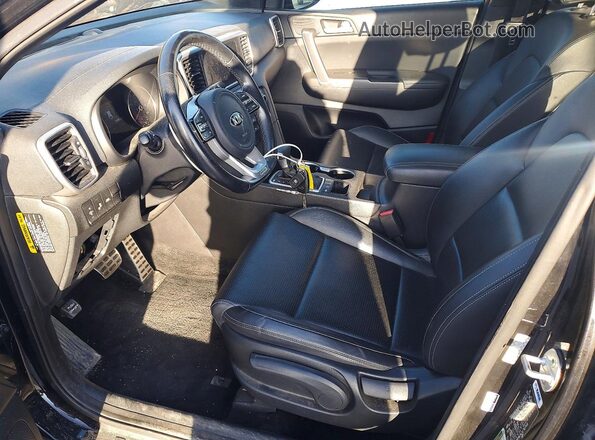 KNDP6CACXL7637545 2020 KIA SPORTAGE Black Առջևի վահանակի տեսք