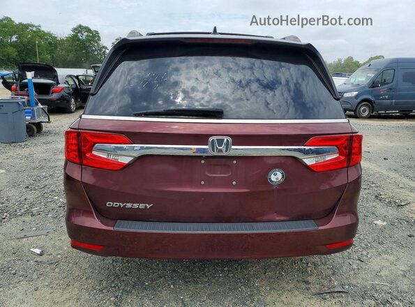 5FNRL6H70KB048637 2019 HONDA ODYSSEY Burgundy Widok wnętrza z przodu