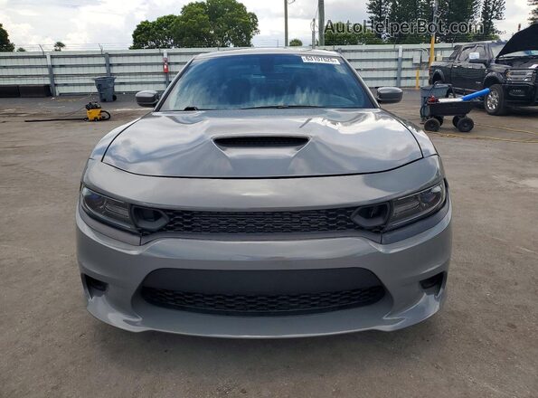 2C3CDXCT0KH619328 2019 DODGE CHARGER Gray უკანა ხედი