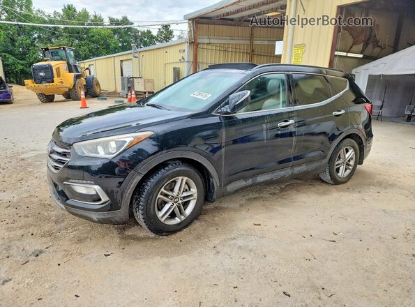 5NMZU3LB3HH043947 2017 HYUNDAI SANTA Черный Задняя левая четверть