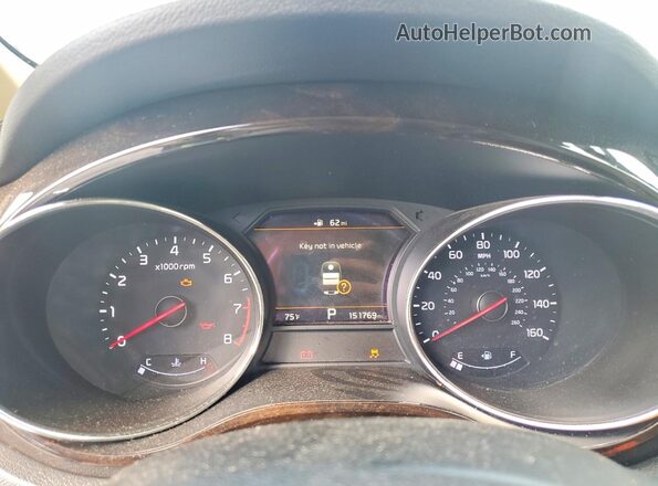 KNDMC5C13K6536886 2019 KIA SEDONA Maroon Instrument cluster view