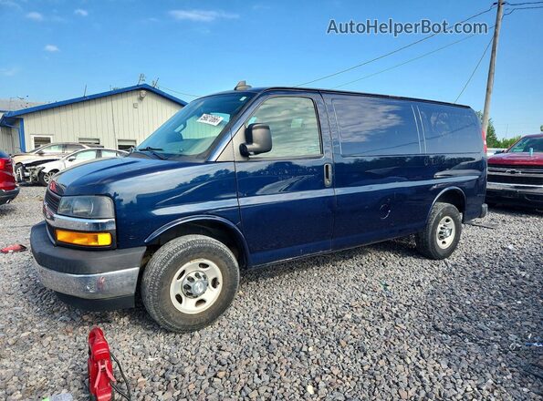 1GCZGGFG3J1178674 2018 CHEVROLET EXPRESS Blue Rear left
