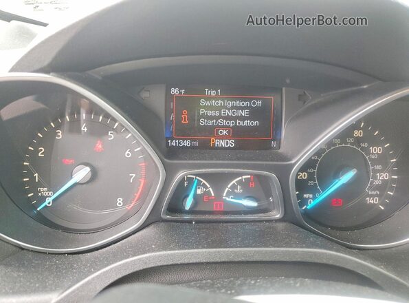 1FMCU9J93HUE87066 2017 FORD ESCAPE Black Widok tylnych siedzeń