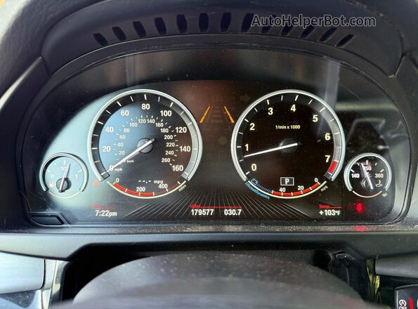 5UXKR0C32H0V75733 2017 BMW X5 Silver Instrument cluster view