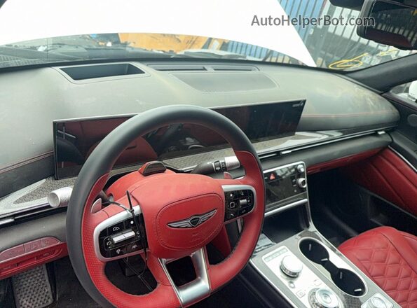 KMUJBESC8SU248184 2025 GENESIS GV80 White უკანა სავარძლების ხედი