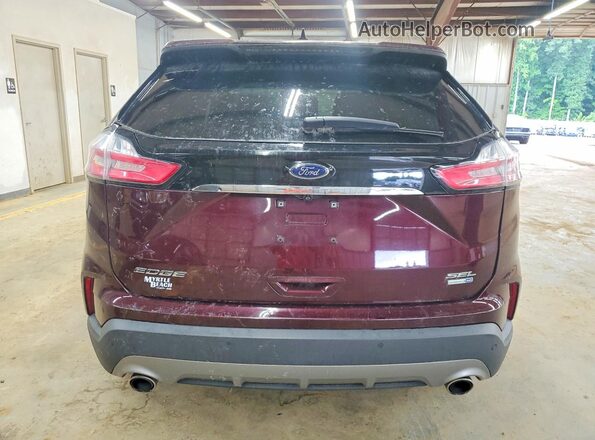 2FMPK4J96LBA89794 2020 FORD EDGE Burgundy წინა სალონის ხედი