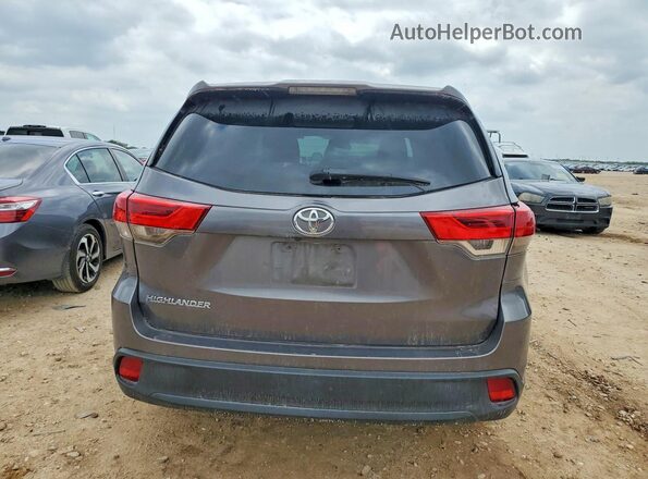 5TDZZRFH0KS289766 2019 TOYOTA HIGHLANDER Gray Вид салону спереду