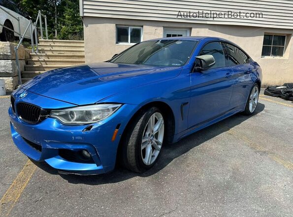 WBA4B3C54GG527753 2016 BMW 4 SERIES Blue Rear left