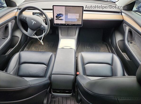 5YJ3E1EA7MF093886 2021 TESLA MODEL Gray Instrument cluster view