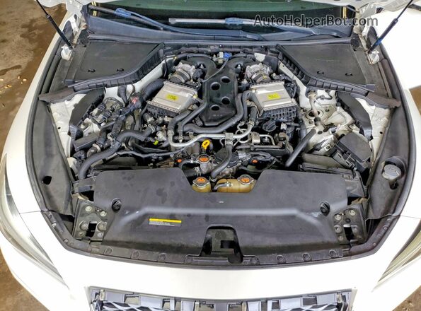 JN1EV7AP8JM364501 2018 INFINITI Q50 White ძრავის განყოფილების ხედი