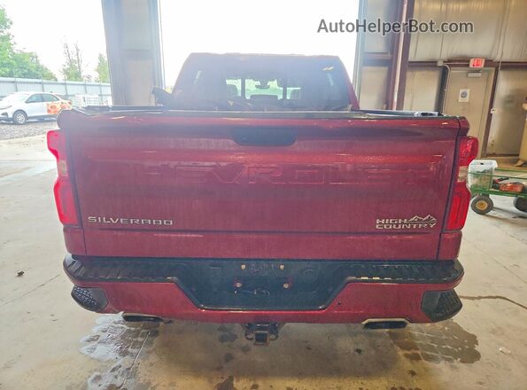 3GCUYHEL0MG186281 2021 CHEVROLET SILVERADO Red Widok wnętrza z przodu