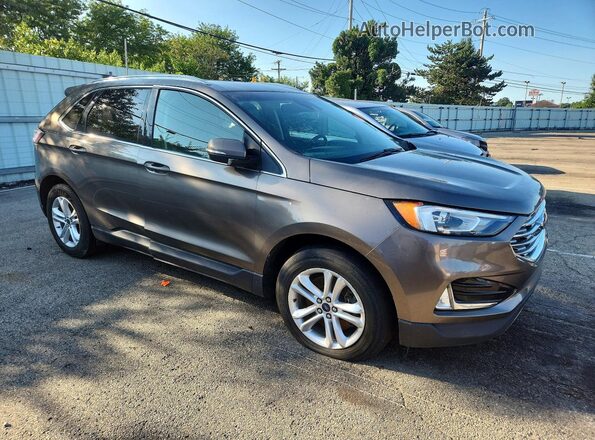 2FMPK4J97KBB57454 2019 FORD EDGE Gray Вид спереду