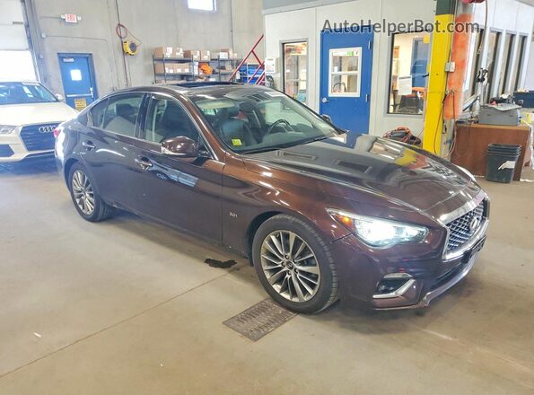 JN1EV7AR7JM444955 2018 INFINITI Q50 Brown Front view