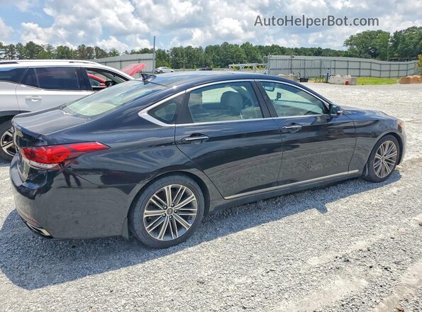 KMHGN4JE7JU271001 2018 GENESIS G80 Угольный Передняя правая четверть